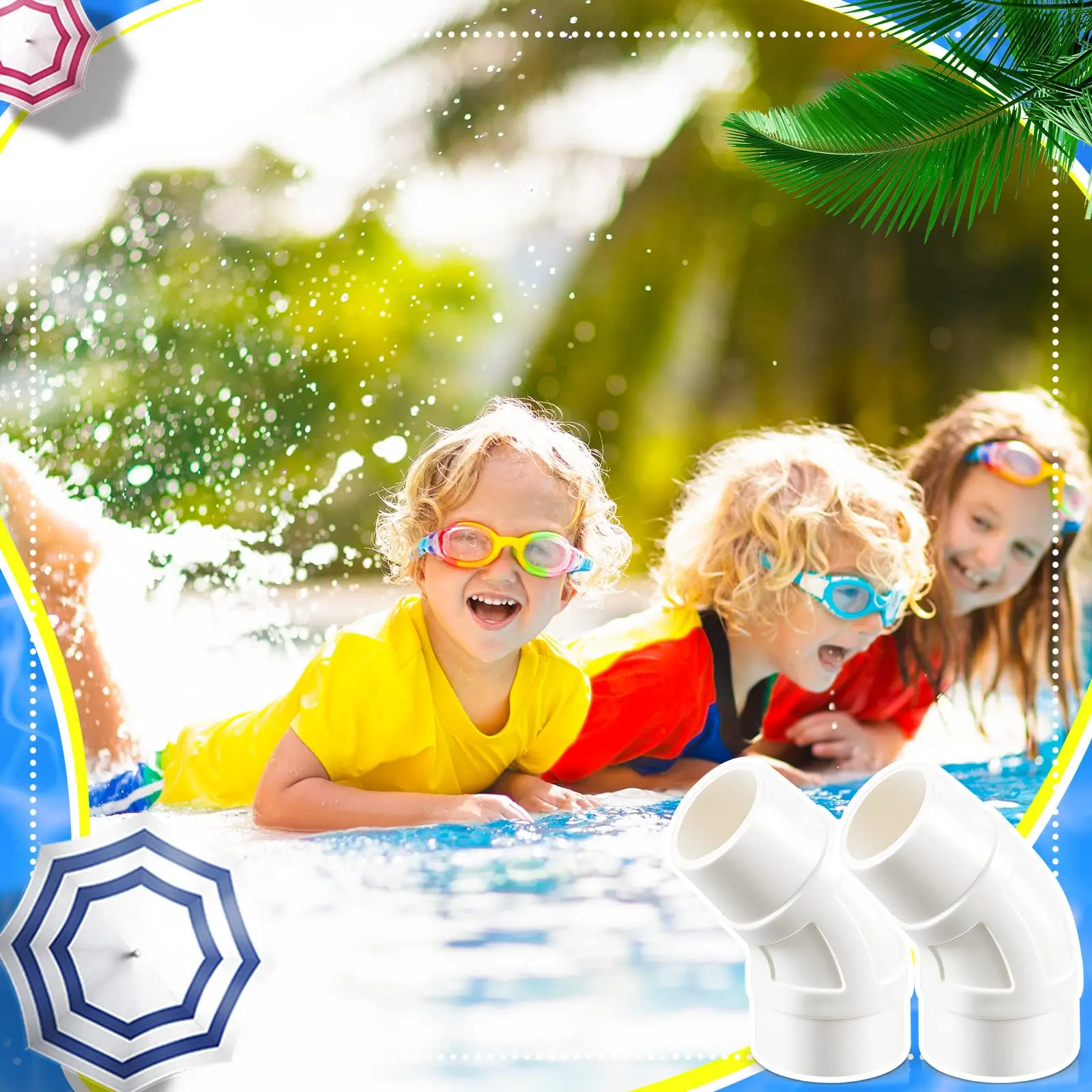 45-Grad-Ellbogenersatz kompatibel mit Zodiac Baracuda Pool Cleaner G3, G2, Ranger, Wahoo, 1500 Adapter