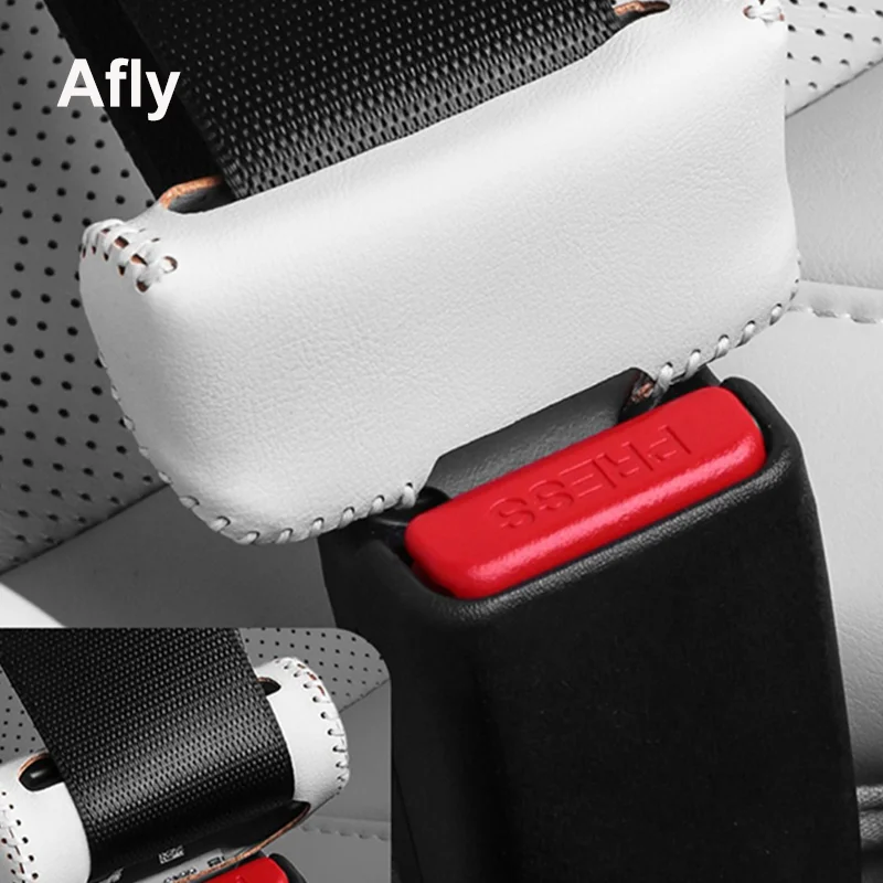 Afly For Leading Ideal LiXiang L7 L8 L9 2022 2023 fibbia per cintura di sicurezza per auto copertura protettiva in pelle accessori anticollisione