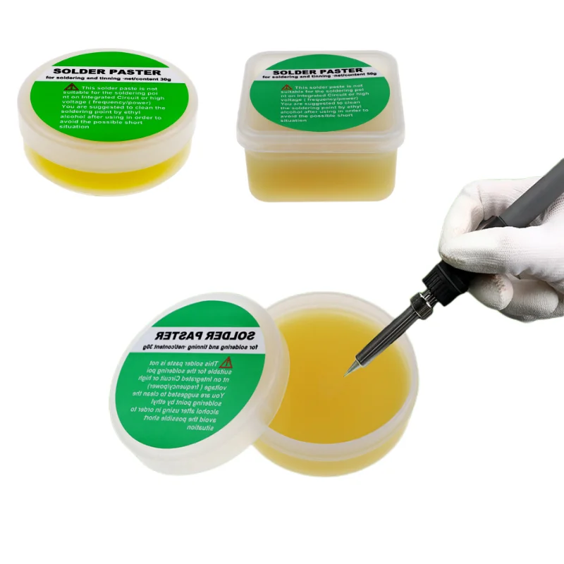 30/50g Soldering Paste Rosin Flux Lead-Free Easy To Soldering Soldering Iron Repair Stainless Steel Sheet Nickel Solder Wire