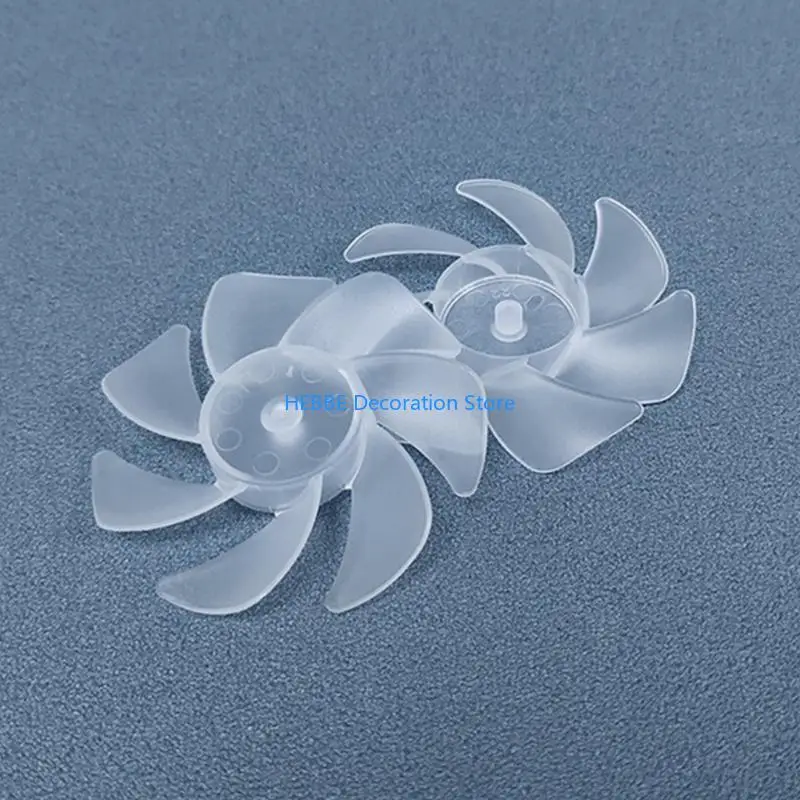 B0KC Small Power Mini Plastic Fan Blade 7 Leaves For Hairdryer Motor Handheld Fan