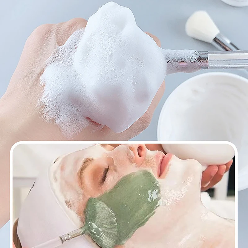 Facial Cleanser Brush Soft Hair Face Massage Wash Brush Face Mask Brush Portable Skin Care Tool