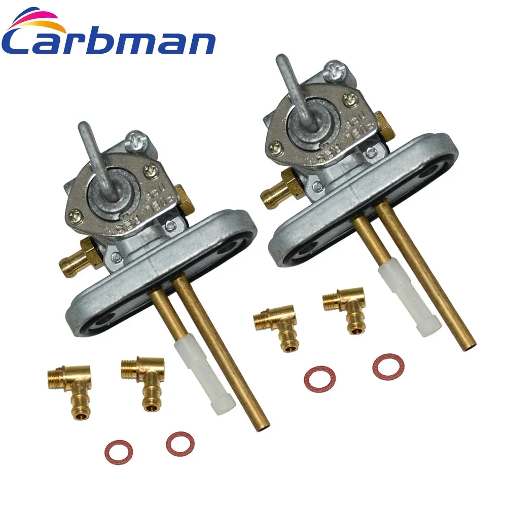 Carbman 2 Sets Petcock Fuel Gas Tap Valve Right or Left For Yamaha XS650 XS750 Special XS850 XS1100