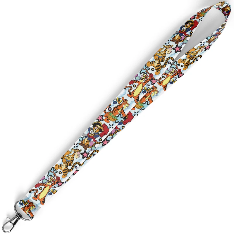 A3595 The Tigger Movie Cartoon Keychain Neck Lanyard For Students Keys Long Phone Hanging Ornaments Anti-Lost Hang Rope Gifts image 2