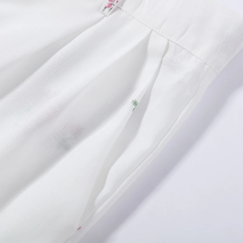 Neues Herbst-Set 2026: Schickes Blumenmuster-Hosen-Set für Damen – schmales Sling-Top, Camisole, weit geschnittene lange Hose und Jacke mit Revers und langen Ärmeln – Detail 10