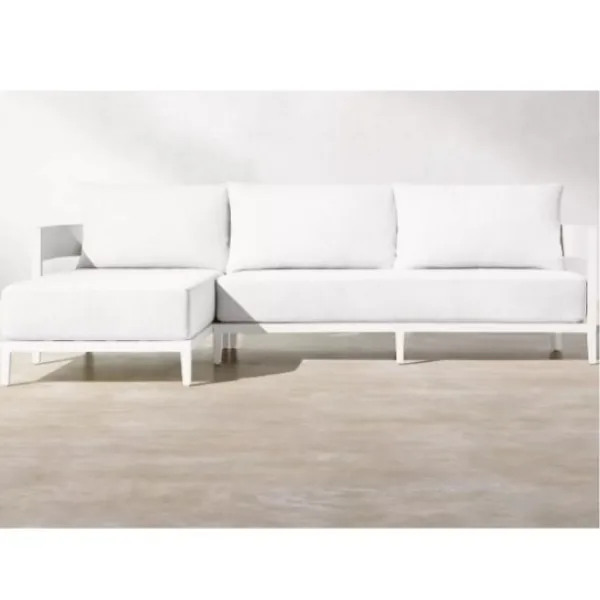 

Для современного дизайна, уличный секционный диван с алюминиевой рамой, садовая мебель с шезлонгом