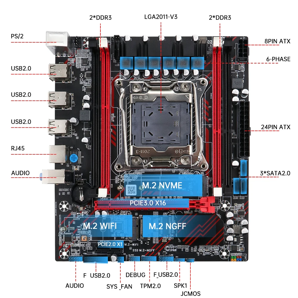 เมนบอร์ด SOYO X99 DDR3 ซีพียู  - Pc Gaming Ddr3 บทวิจารณ์และราคา