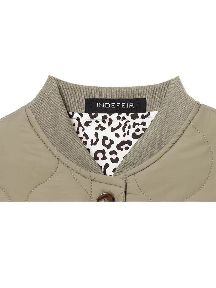 

HH женская зимняя универсальная хлопковая одежда с воротником-стойкой и длинными рукавами, украшение с карманами, женская повседневная хлопковая одежда в уличном стиле