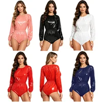 Womens Leotard Waterproof Diaper Over Bodysuit Long Sleeve Elastic Waist Buttoned Crotch Leotard Adaptive Special Needs Clothing - Image 6