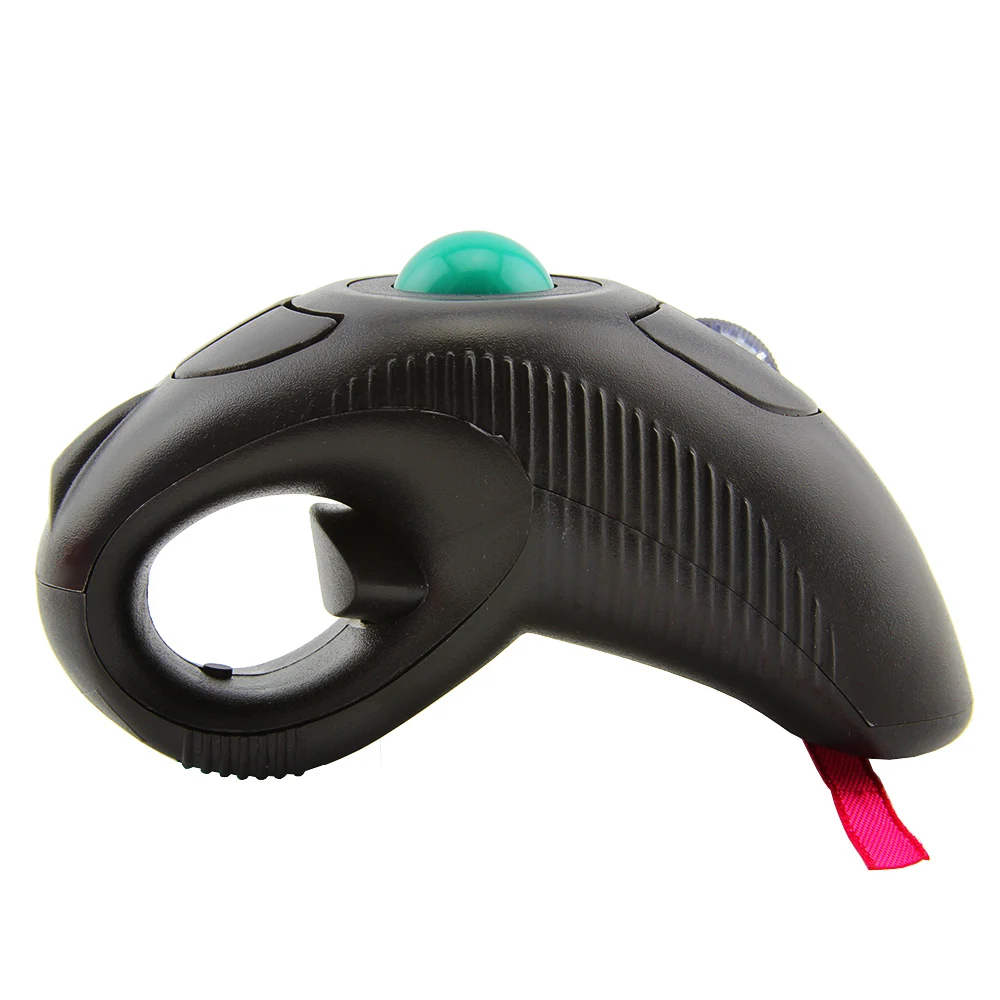 rato sem fio do laser do trackball thumb controlado mause 24g 10m handheld dedo ar design ratos para apresentacao ppt professor 01