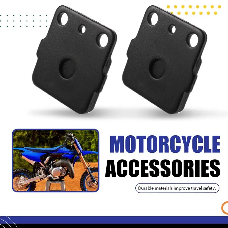 Powerful 2X Motorcycle Rear Brake Pads For YZ65 2018-2021 YZ80 E/F/LWF/LWG/G 1993-2001 YZ85 2002-2022