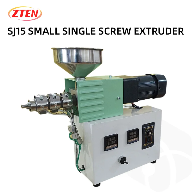 

SJ15 Single Screw Extruder Desktop Plastic Injection Molding Machine Polymer Plastic PP ABS PLA PE PC Extrusion Small Extruder