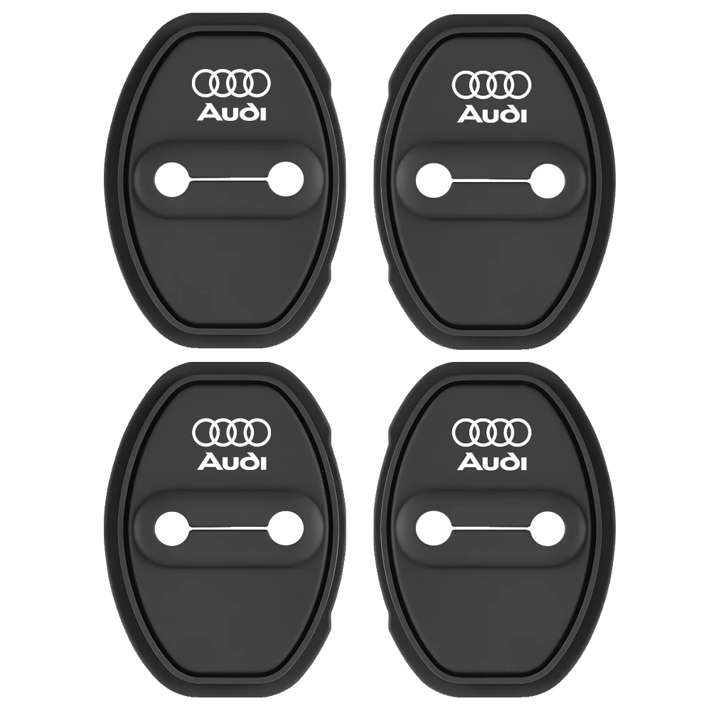 

Декоративная накладка на замок двери автомобиля, защита от ржавчины, силиконовый чехол, аксессуары для Audi A1 A2 A3 A4 A5 A6 A7 A8 Qyttro Sline RS Q2 Q3