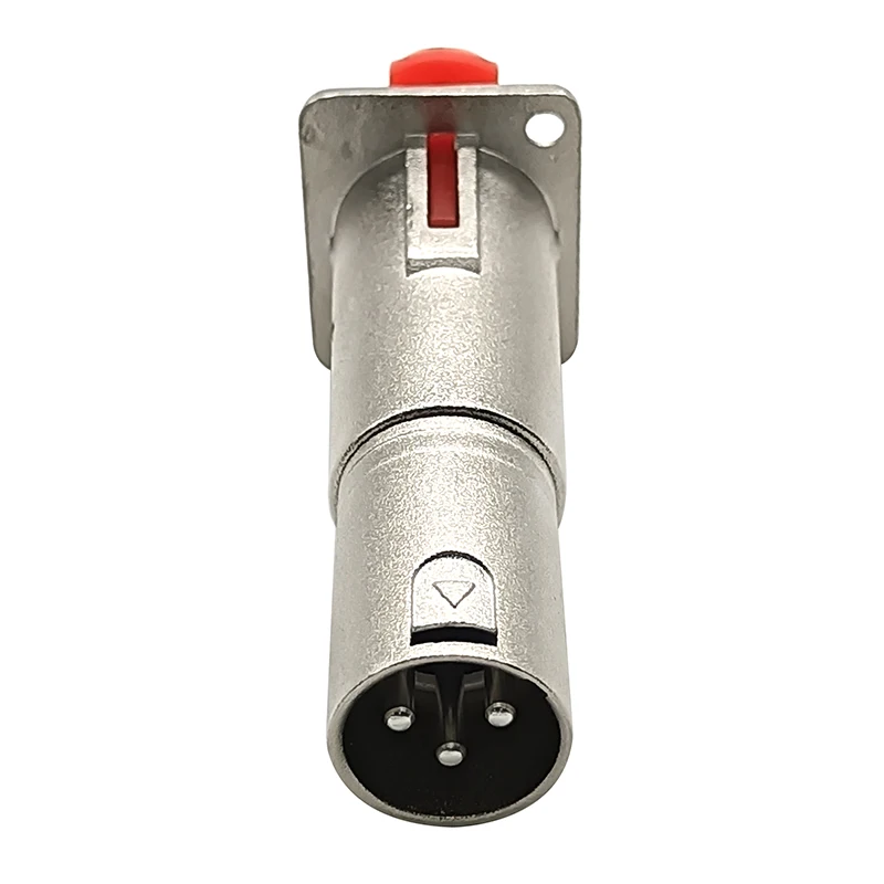 TRS to 3pin XLR Female Audio Pass Through Feed Panel Mount Connector Adapter