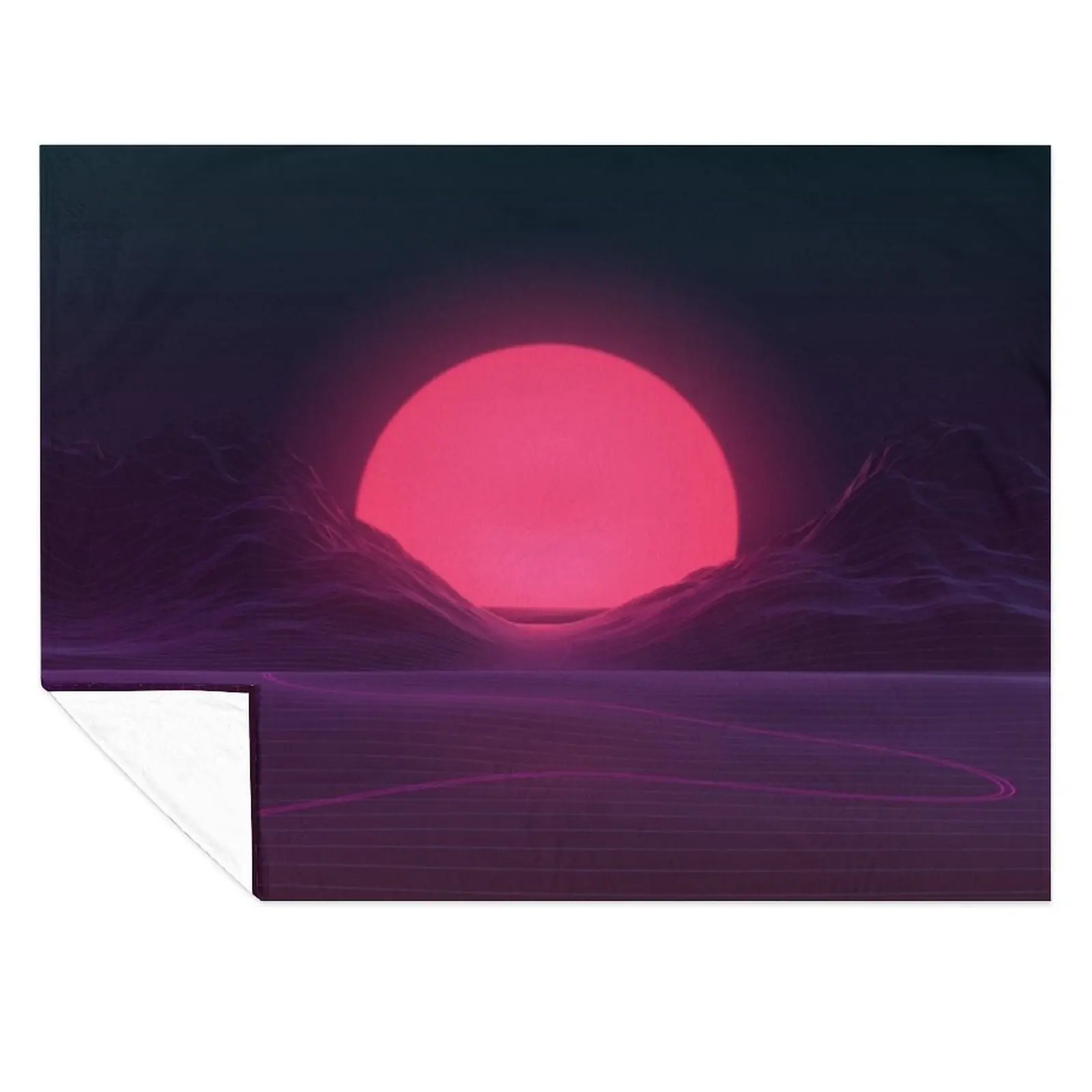 

Neon Sunset Throw Blanket Hairys Giant Sofa Luxury Designer for babies Blankets