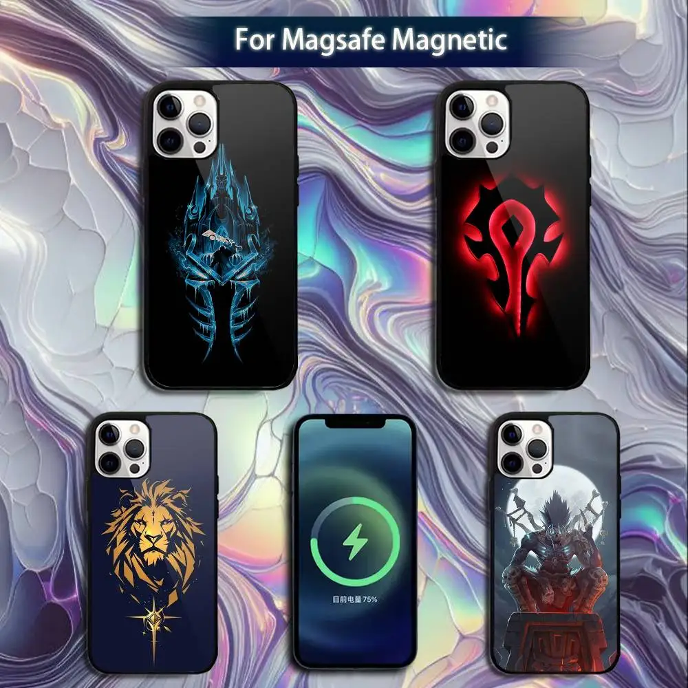 

World Of W-Warcraft Game Phone Case For iPhone 16e,16,15,14,13,12,11,Plus,Pro,Max,Mini Magsafe Magnetic Wireless Charging