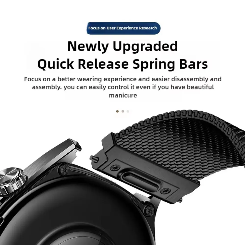 QuickFit 20/22mm Strap For Zeblaze Stratos 4/4pro/4 GPS/Vibe8 7/3Ultra Milanese Loop Band For Huawei GT6pro 46mm Magnetic Correa