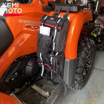 KEMIMOTO – sac de transport de rangement pour garde-boue arrière ATV, Compatible avec Polaris pour Can-Am pour motoneige Yamaha pour Linhai