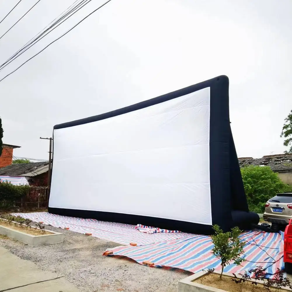 Inflatable Projector Movie Screen Outdoor Cinema Equipment Giant With Blower Foldable Video Film Theater Projection TV For Fun