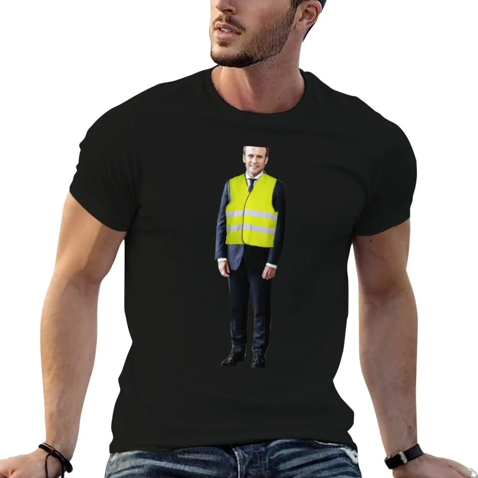 

Macron - Yellow Vests T-Shirt t shirts for man slim fit cotton t shirt pack T-Shirt