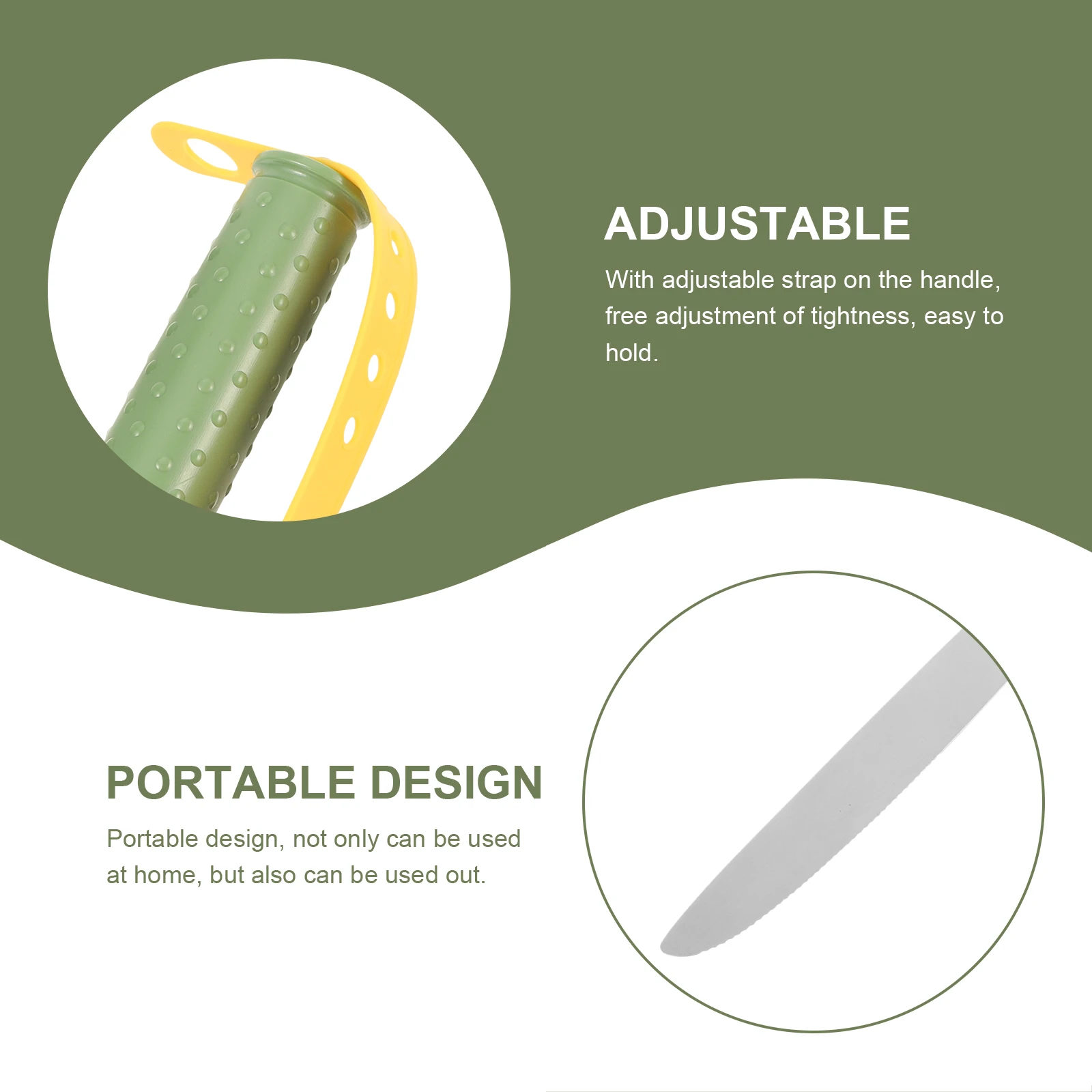 

Adaptive Food Cutter for Disabled Elderly Angled Rocker Knives Non-Slip Tremble Proof Ergonomic Tableware Portable Adjustable