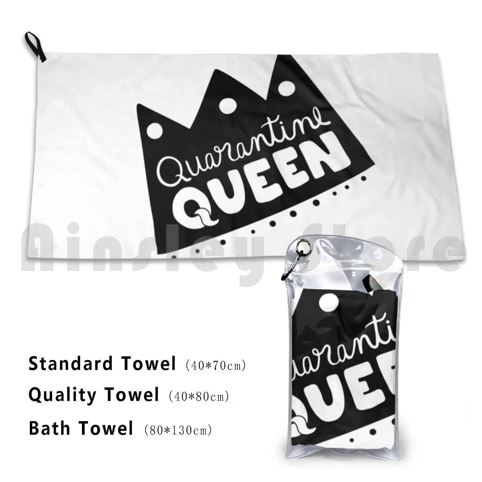 Quarantine Queen Beach Towel Quick Dry Quality Towel Queen Princess Quarantine
