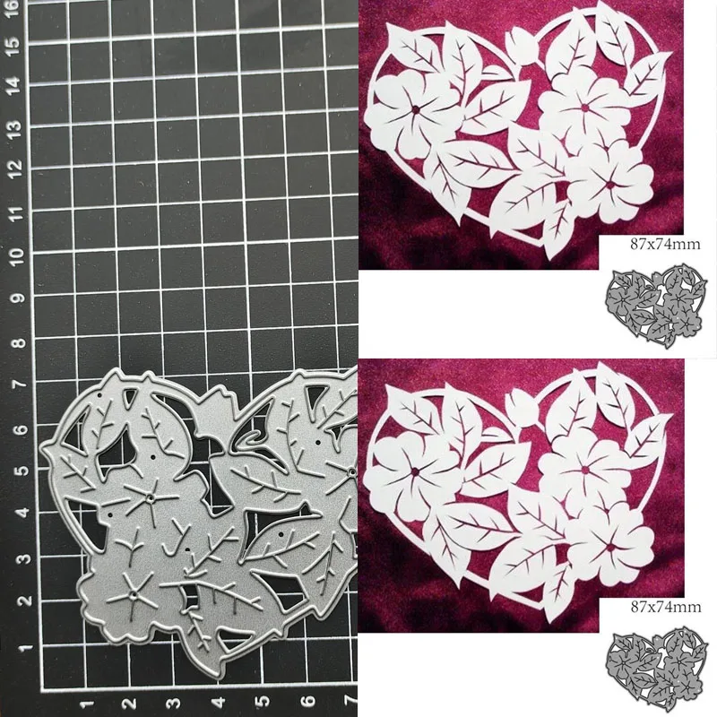 Craft metal cutting dies cut die mold New Love Heart Flower Scrapbook paper craft knife mould blade punch stencils dies