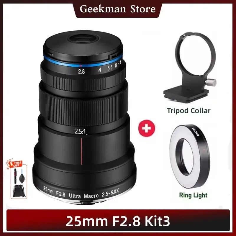 Laowa 25mm f/2.8 Ultra Macro Lens for Sony E, Canon RF, Nikon Z