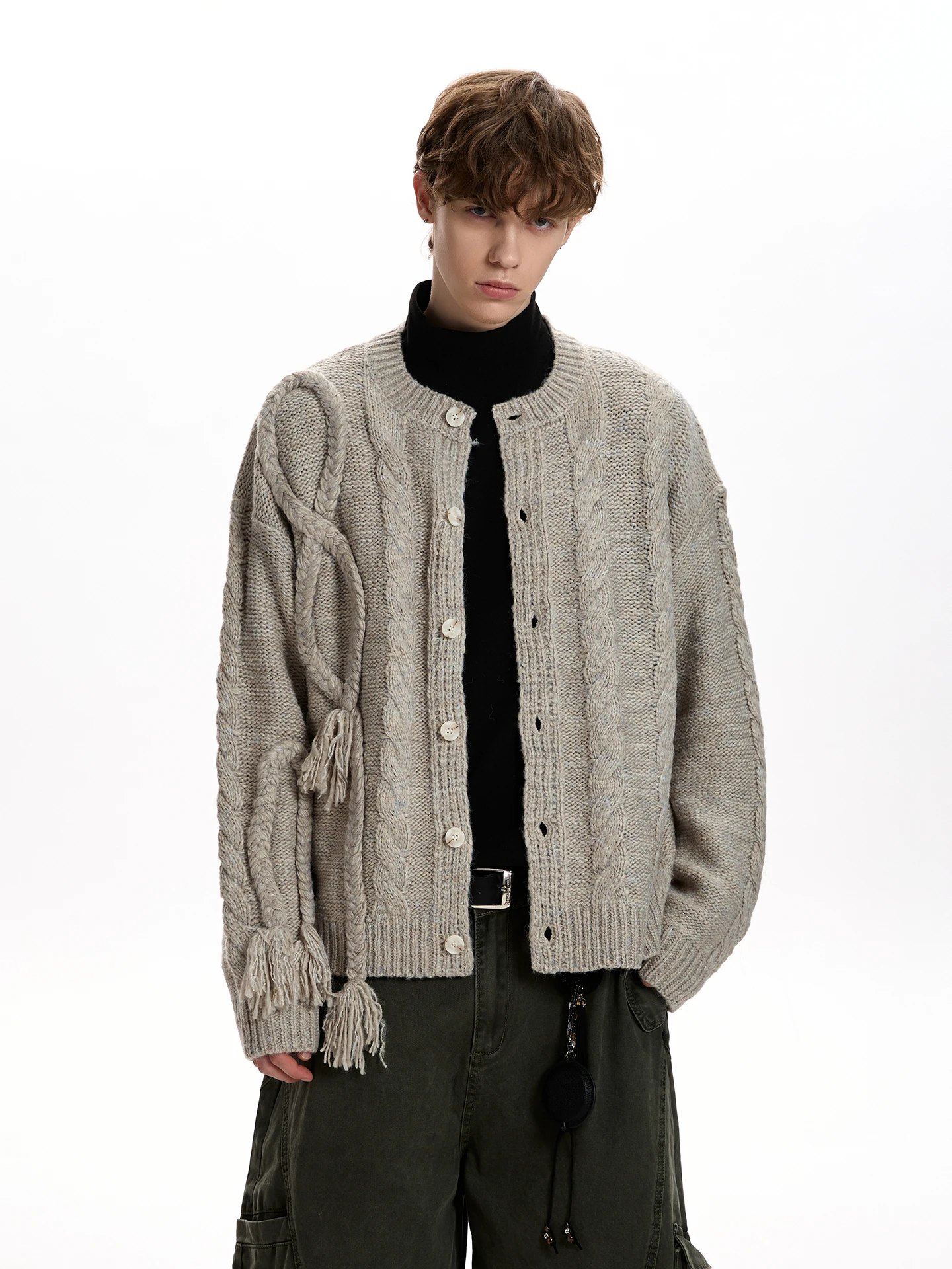 

American Sle Simple Old Money Thi Knitted Open Cardigan Casual Loose Versatile Sweater Trendy Ci Walk Office Campus Date