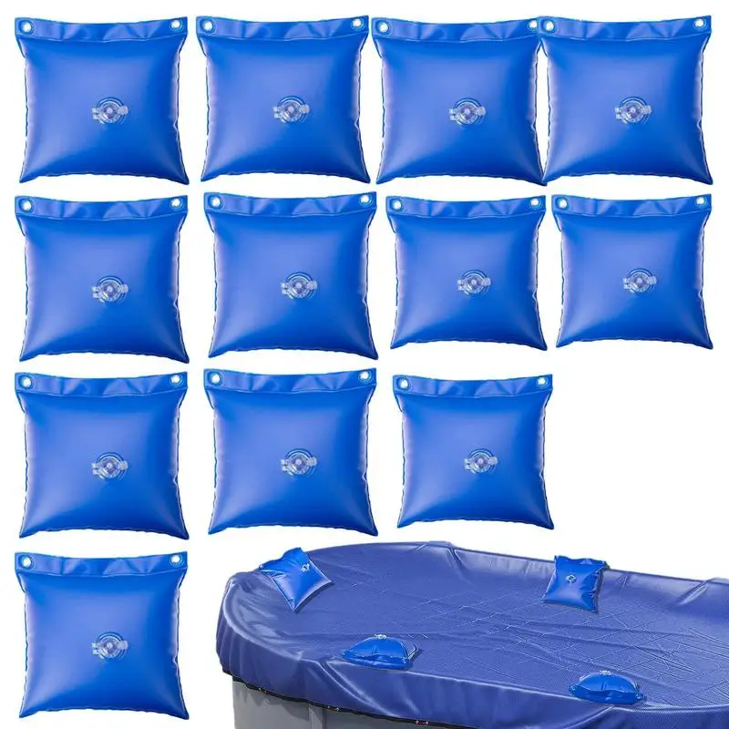 Pool Water Bags 12X Pool Bags For Closing Leakproof Thick PVC Antifreezing Winter Pool Tarp Weights Heavy Duty Swimming Pool