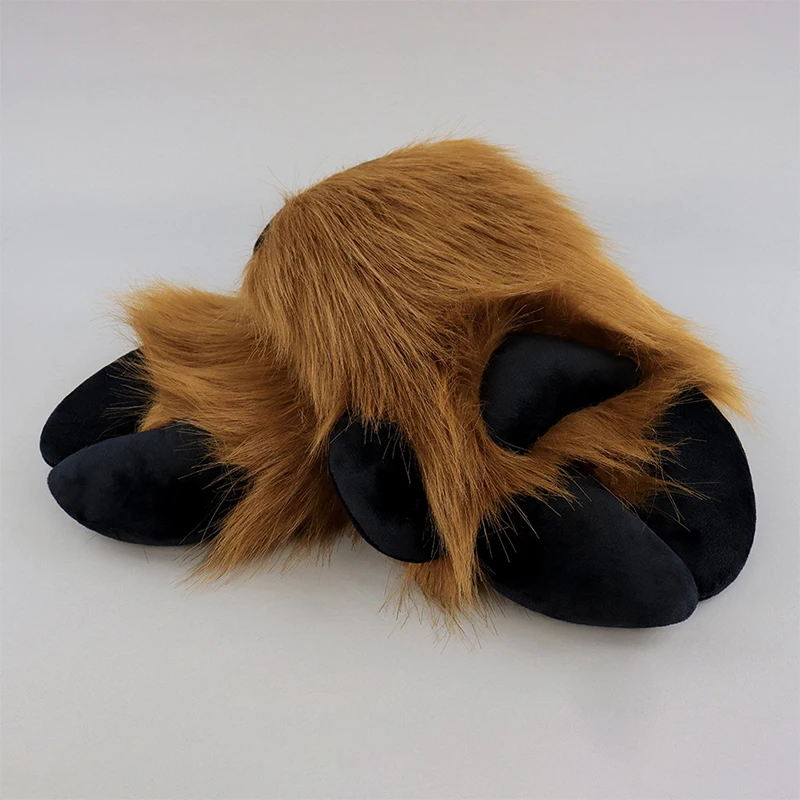 الكرتون الأغنام حافر شكل قفازات أفخم لطيف مخلب الضأن قفازات القفازات فروي الأصفاد قفاز Fursuit هالوين حفلة تأثيري الدعائم