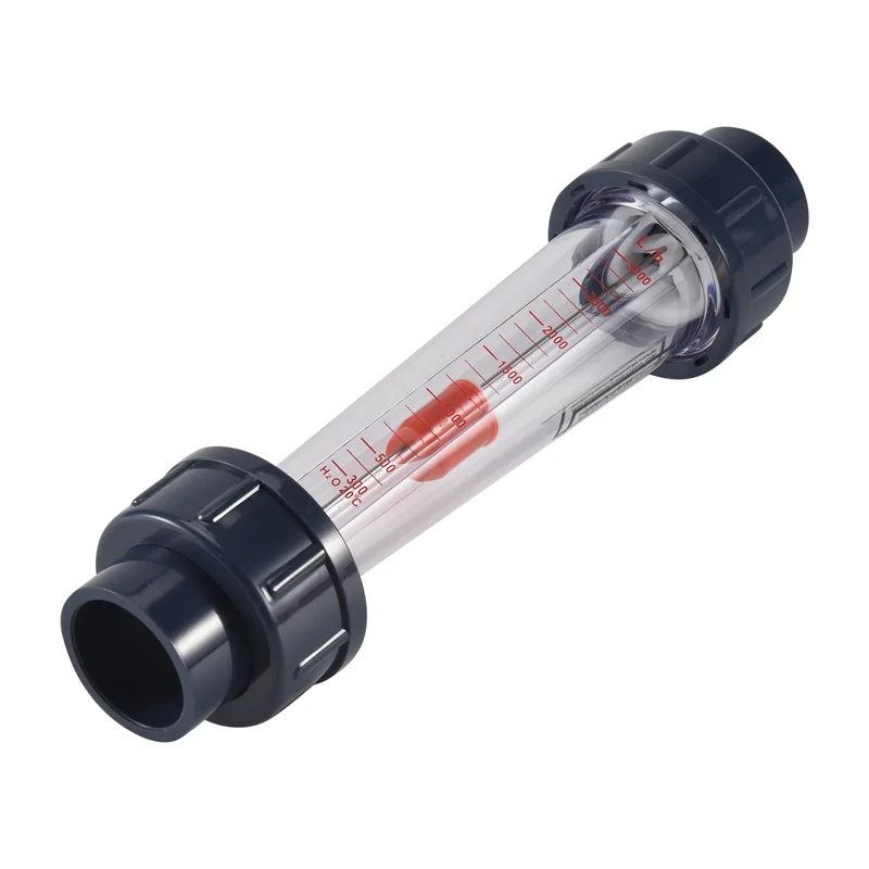 

AA21-LZS-25 Flow Meter Plastic Tube Type 300-3000L/H Water Rotameter Liquid Flowmeter Measuring Tools For Chemical Light