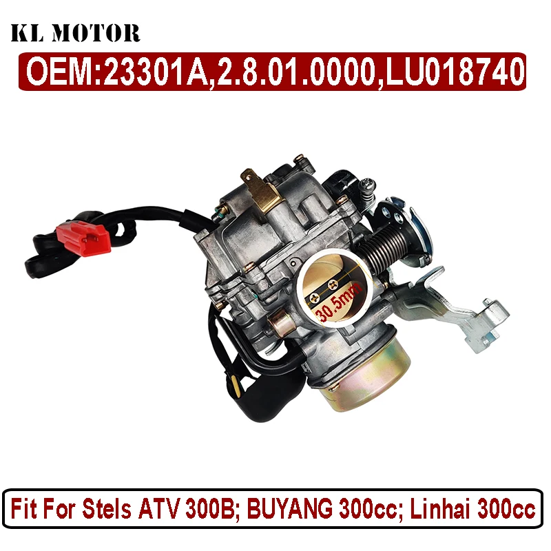 Carburetor Assy for Stels ATV 300B 2.8.01.0000 LU018740 Buyang 300 Quad 4x4 FA-D300 FA-H300 FA-G300 Hunter XTX Quadzilla 325