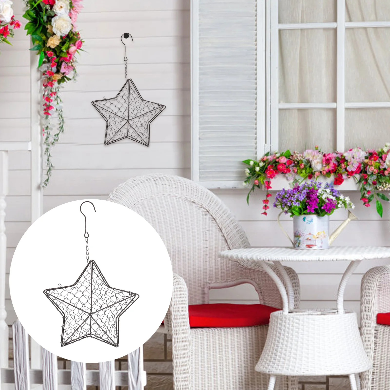 

Iron Frame Succulent Pot Small Space Saving Hanging Basket For Home Office Garden Wall Hanging Flowerpot Plant Container Iron