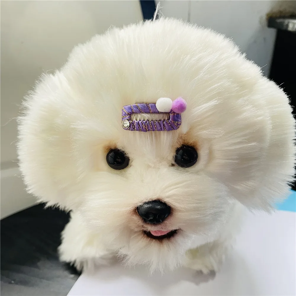 DIY Pet Dog Grooming Wedding Funny Accessories Dog Comb Hairpin BB Hair Clips Teeth Pure Hand Around Baby Safety