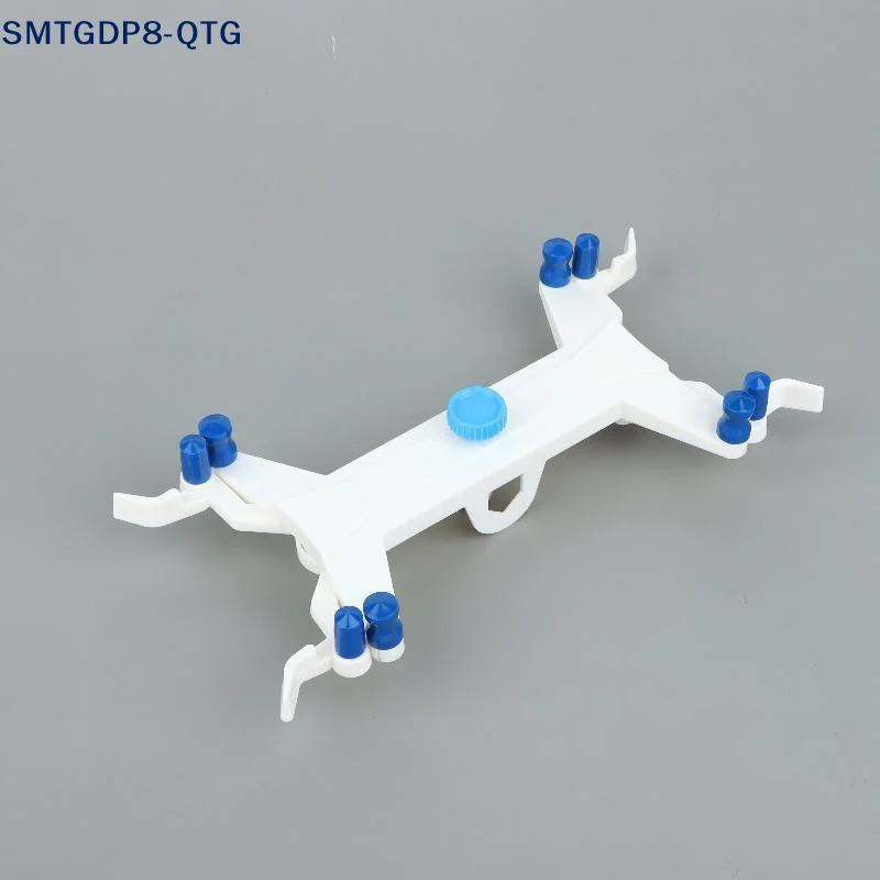 *1Pc Plastic Body Precision Double Burette Clamp For Teaching Labs With Powder Coated Surface And Silicone Covered Spring Grips