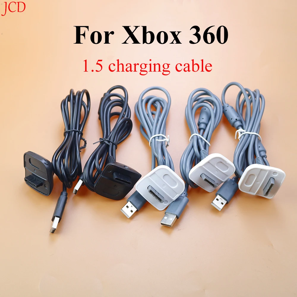 

1PC USB Charging Cable for Xbox 360 Game Controller Gamepad Joystick Power Supply Charger Cord with single ring Game Accessaries