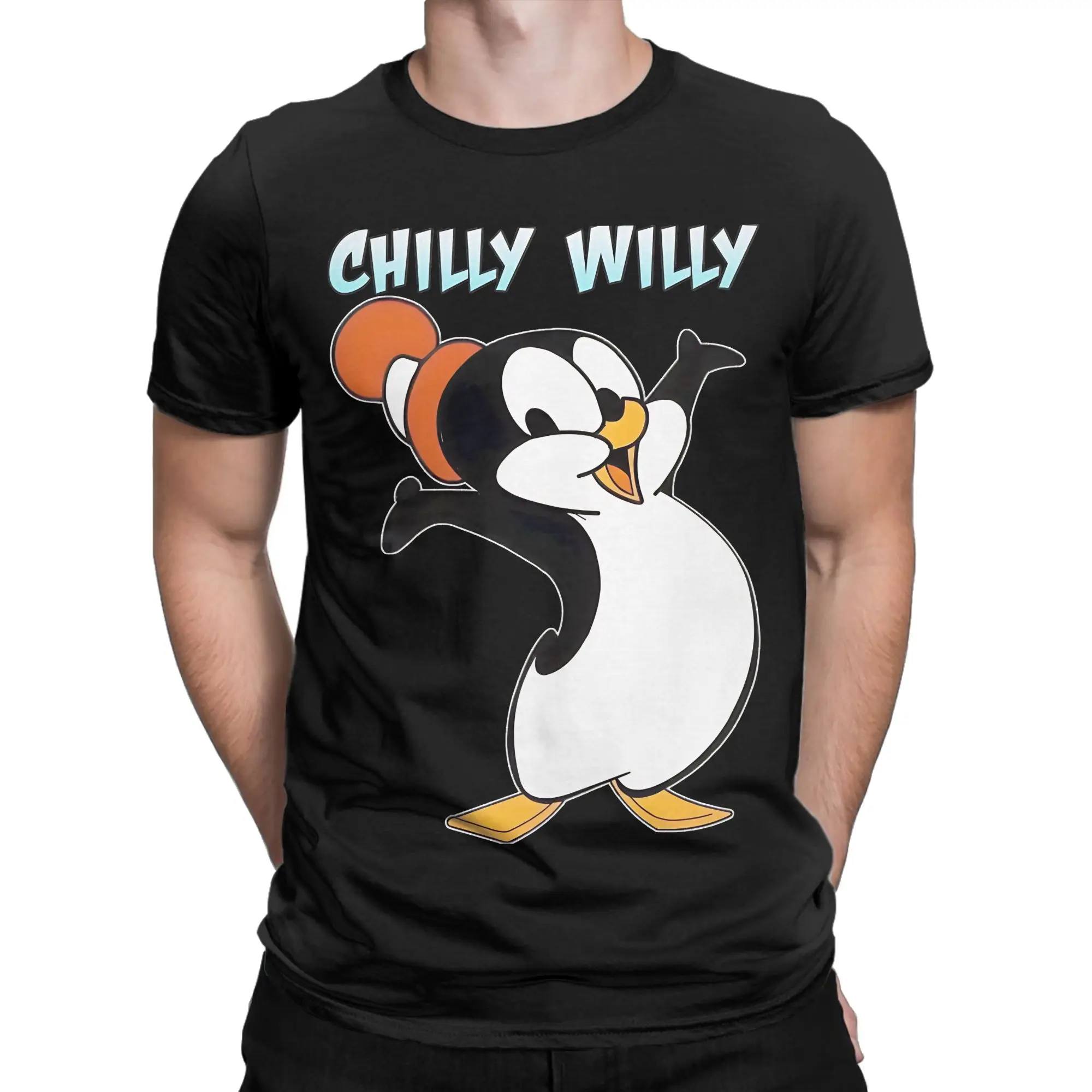 Chilly Willy Classic Tshirtpng Classic Shirt Novelty 100% Cotton T-Shirt Chilly Willy Tees Tops For Men