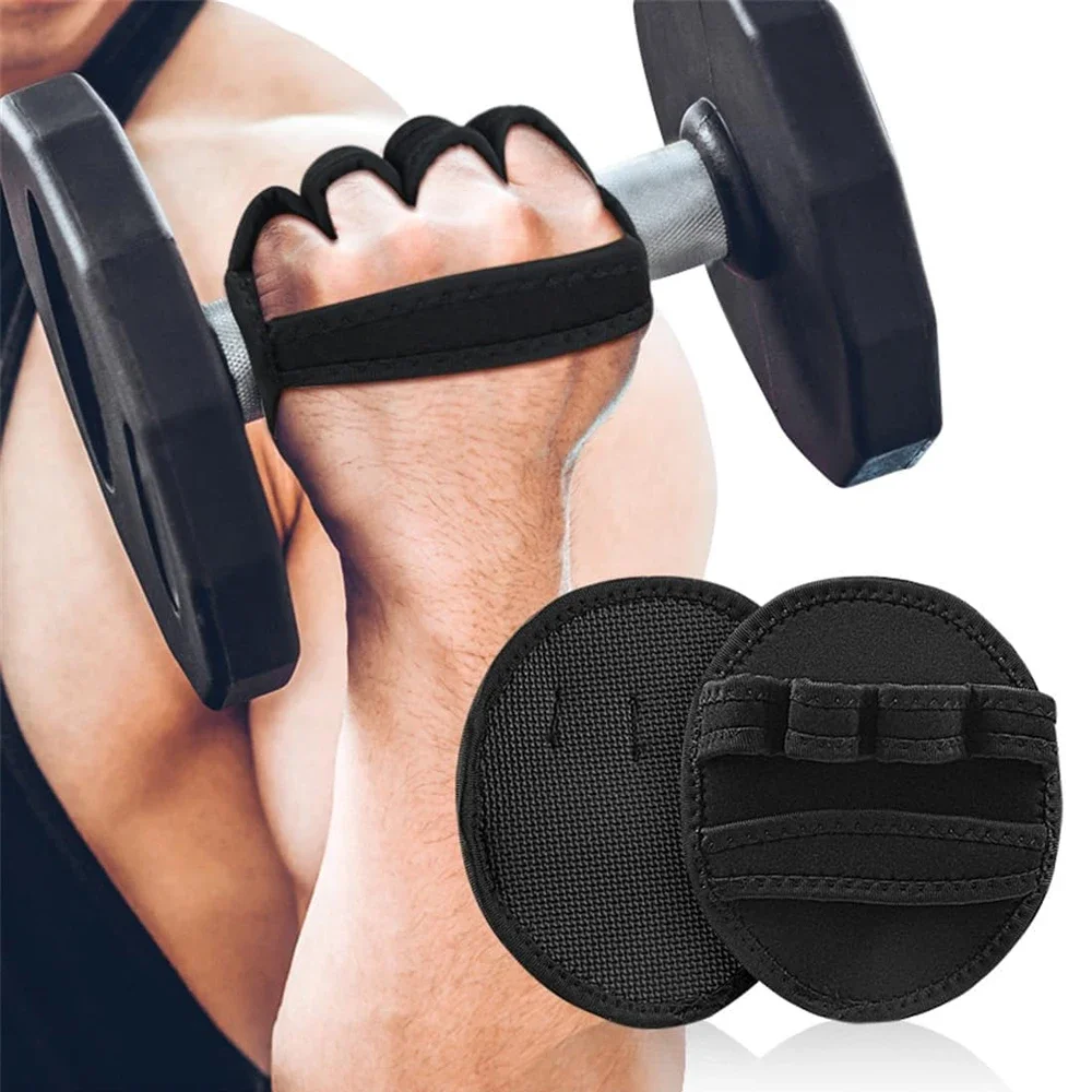 1Pair Fitness Grips Pads, Lifting Pads for Weightlifting, Cross Fitness, Calisthenics,Powerlifting,Gymnastics, for Men and Women