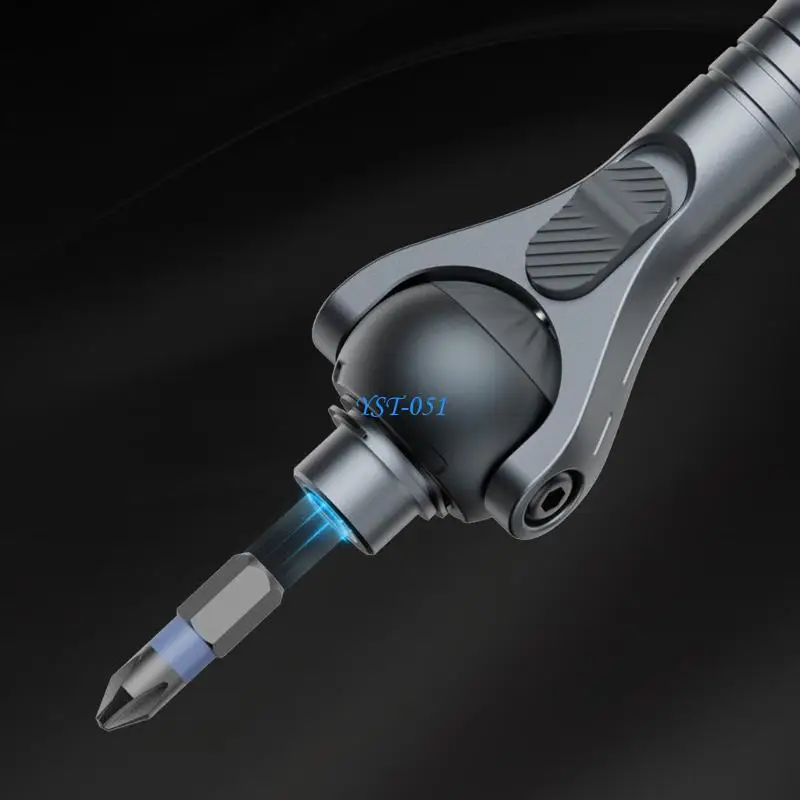 

E15A Ergonomic Ratcheting Screwdriver 180° Head Bit For Vehicle Repair