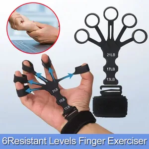 New Silicone Finger Trainer 5 Finger Wrist Stretcher Finger Strength Recovery Flexion and Extension Vein Trainer