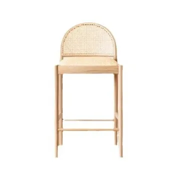 

Japanese-style home bar, high stool, ash wood high chair at the front desk