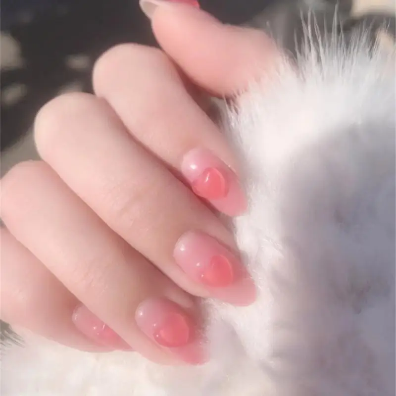 Lichte Kleur Hars Hart Sieraden Verse 3d Nail Art Decoraties Nageldecoratie Hars Liefde Snuisterijen Kleur Veranderende Strass