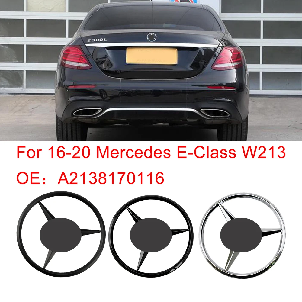 Car Rear Trunk Body Panel Emblem 3D Star Badge Logo Decal For E-Class W213 A2138170116