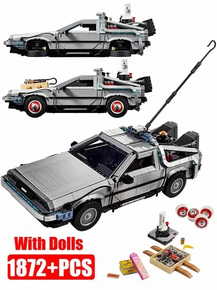 Compatible 10300 Back to the Future Time Machine DeLorean DMC-12 Building Blocks Construction Car Bricks Toys For Children Gifts