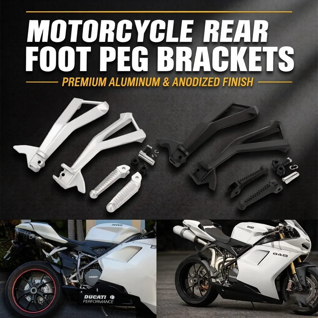 

Motorcycle Passenger Rear Foot Peg Brackets For Ducati 848 2008 EVO/Corse 2012-2013 1098/S 2007-2008 1098/S 2010-2011