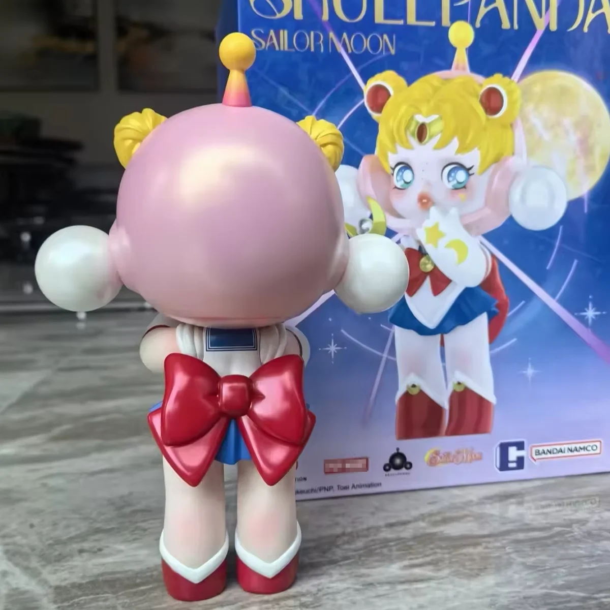 New Skullpanda X Sailor Moon Figure Toys Kawaii Doll Collection Figurine Model Action Figure Dolls Desktop Ornaments Kids Gift