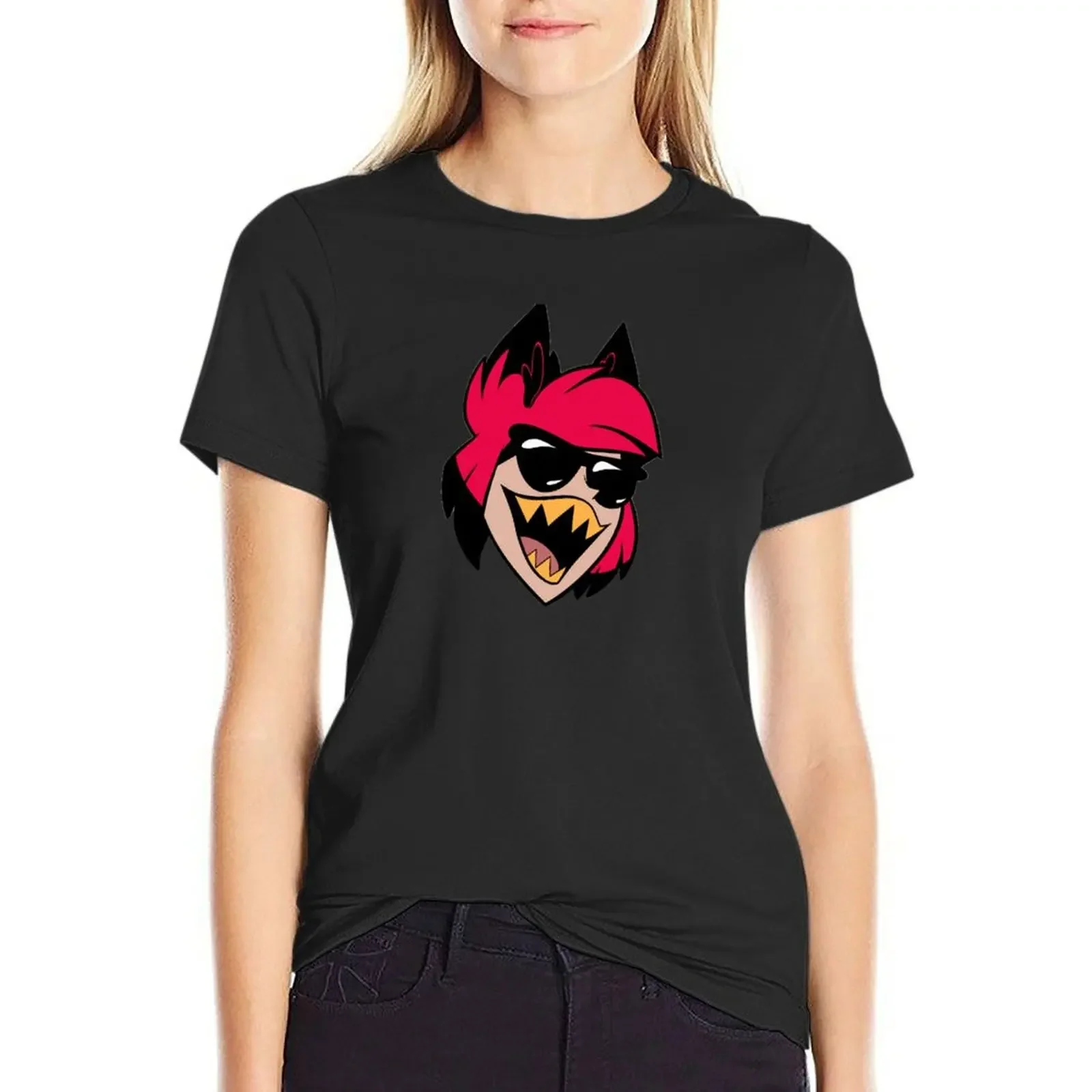 

Summer Alastor T-Shirt quick drying anime clothes customizeds t-shirt dress for Women long