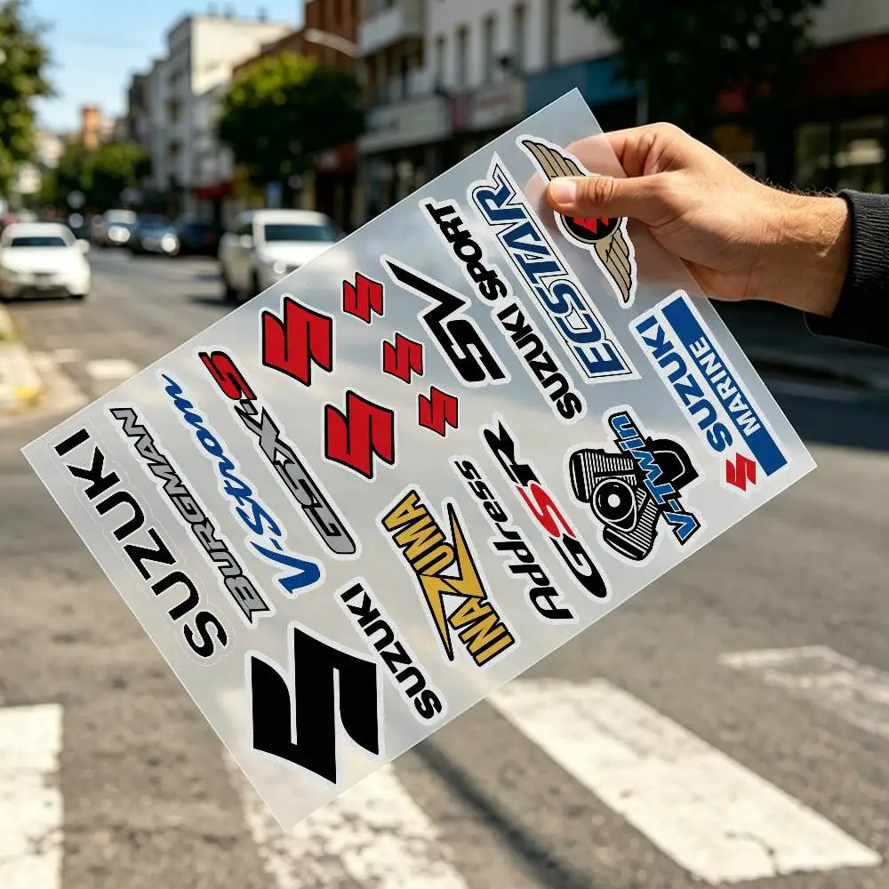 

Светоотражающая наклейка-полоса для Suzuki, универсальная, для автомобиля, мотоцикла, велосипеда, шлема, высокая светоотражающая способность, водонепроницаемая
