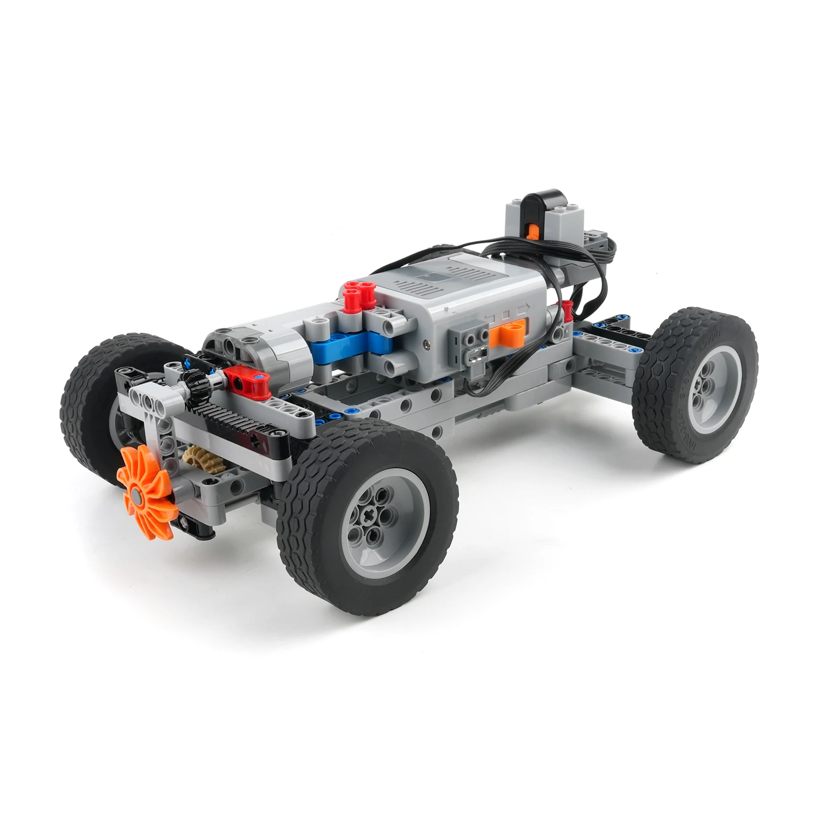 MOC 4WD Remote Control Car Chassis Kit With 62.4*20mm Wheel Four-Wheel Drive Technical Car M Motor Servo Motor AA Battery Box