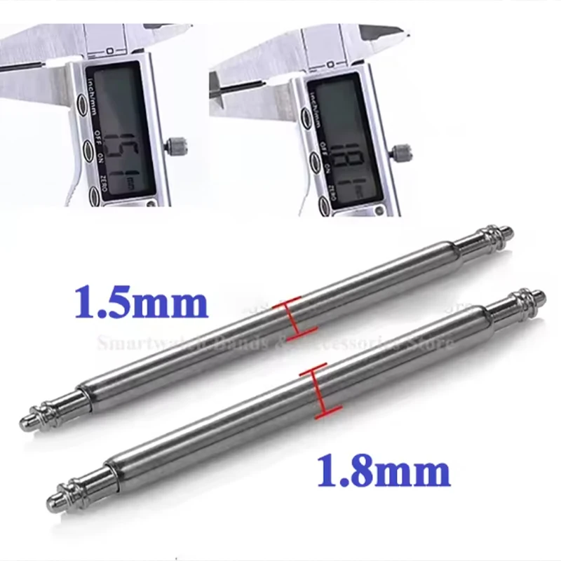 10 قطعة/20 قطعة ضياء 1.5 مللي متر 1.8 مللي متر حزام ربط دبابيس الربيع القضبان عرض 10 مللي متر إلى 30 مللي متر حزام ساعة اليد مشبك ساعة ربط استبدال أجزاء